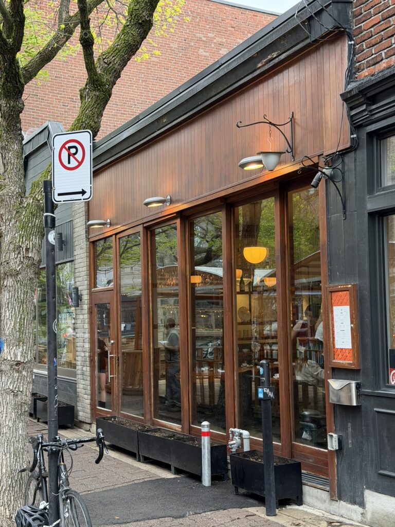 Exterior of Au Pied de Cochon restaurant in Montreal