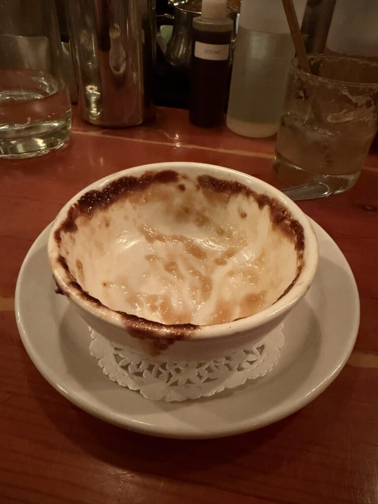 Pouding chômeur with cheddar and foie gras at Au Pied de Cochon SHLAYED