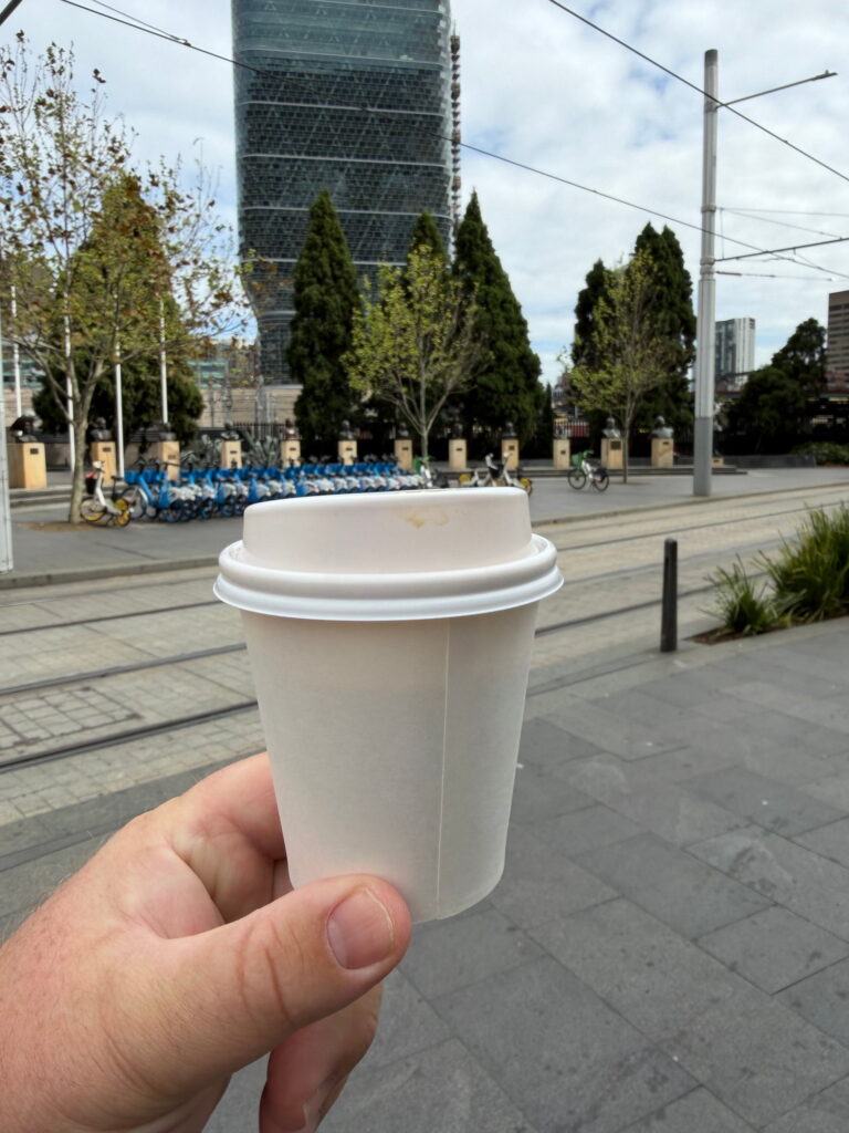 Four Lattes and a Noodle Sandwich in Sydney